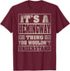 HEMINGWAY Last Name - It's A HEMINGWAY Thing (On Back) T-Shirt - T-Shirt | Maroon