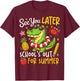 See You Later Last Day of School Alligator Summer Retro Vibe T-Shirt - T-Shirt | Maroon