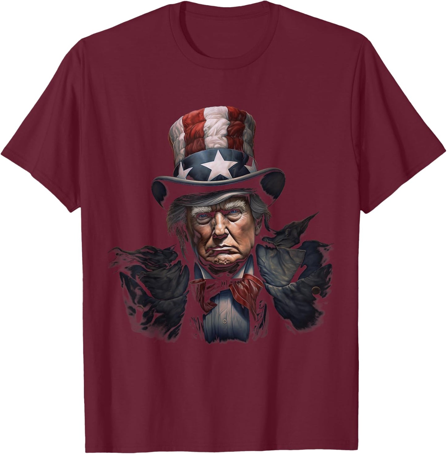 Trump Uncle Sam T-Shirt - T-Shirt | Maroon