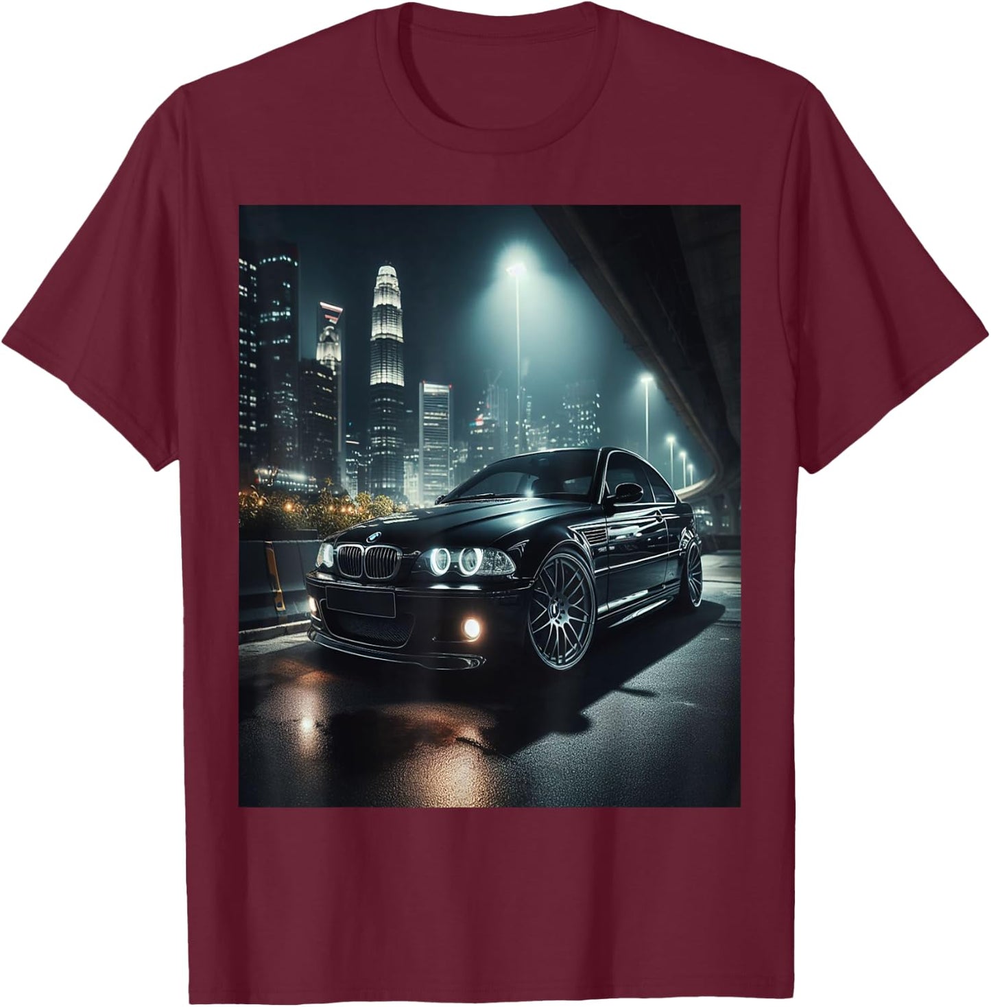 E46 night city T-Shirt - T-Shirt | Maroon