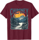 Chimney Pond Trail Maine Vintage Outdoor Retro T-Shirt - T-Shirt | Maroon
