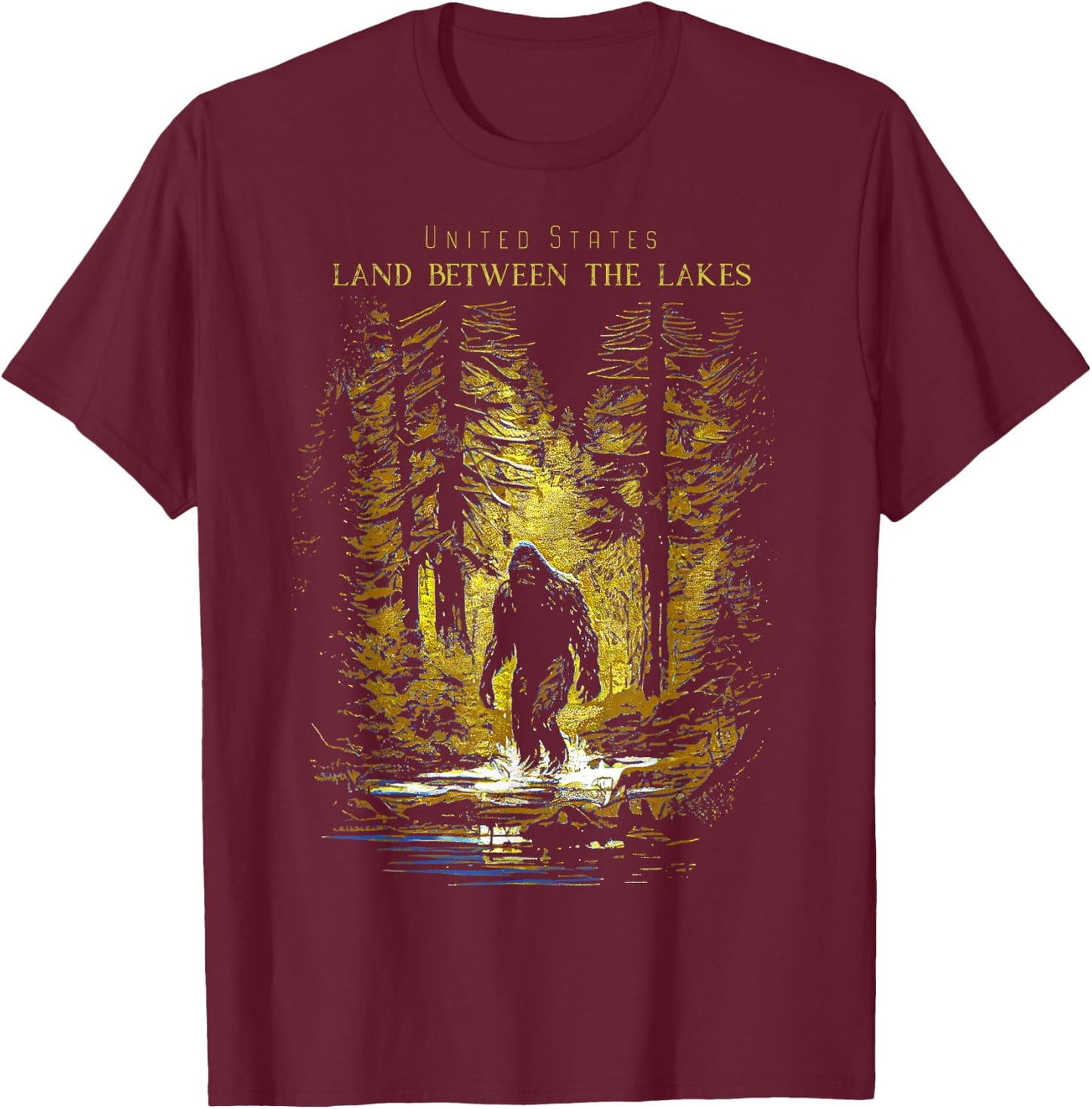 Land Between the Lakes United States T-Shirt - T-Shirt | Maroon