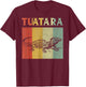 Retro Animal Lovers Tuatara Vintage Tuataras graphic T-Shirt - T-Shirt | Maroon