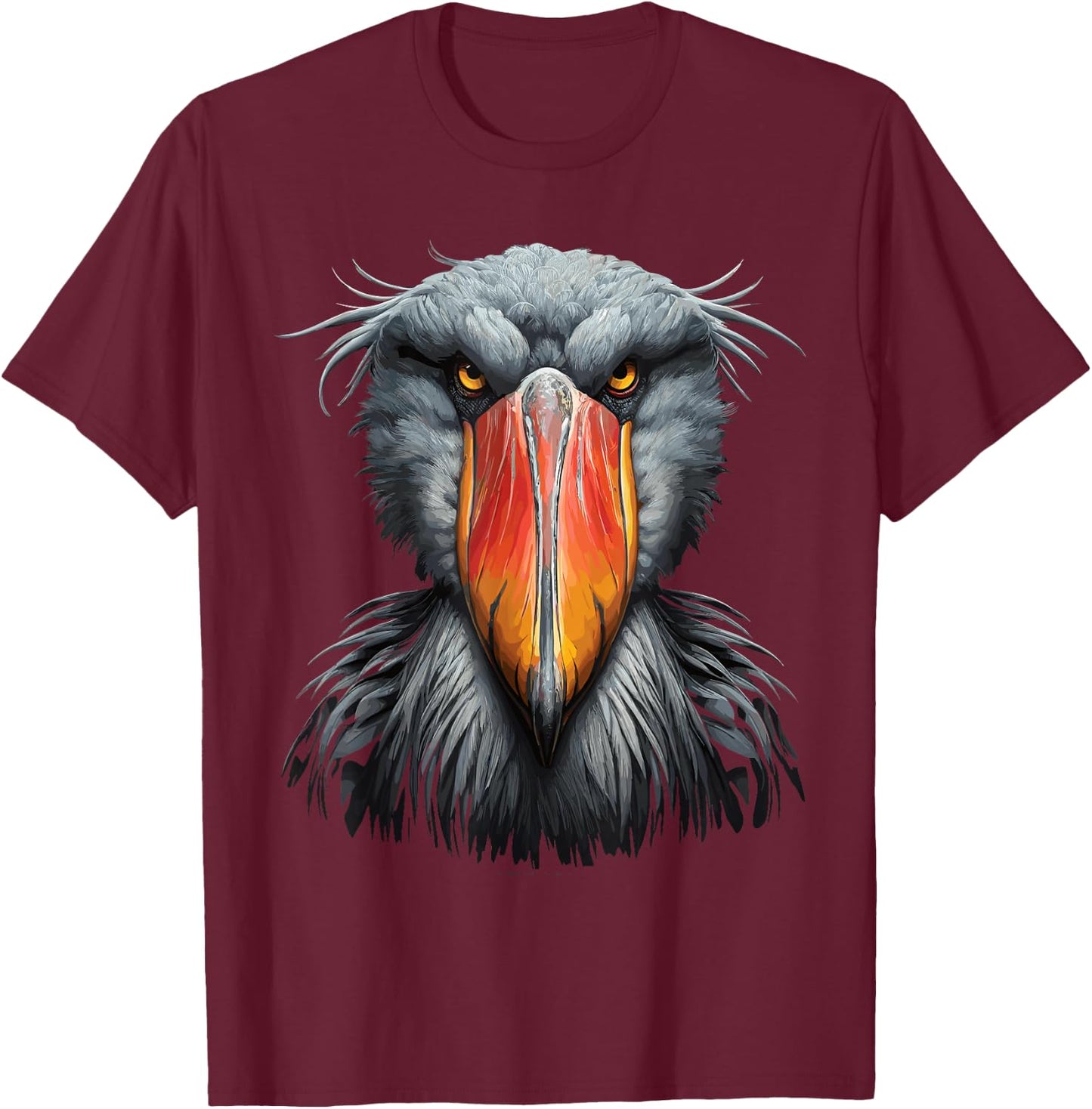 Shoebill Storks T-Shirt - T-Shirt | Maroon