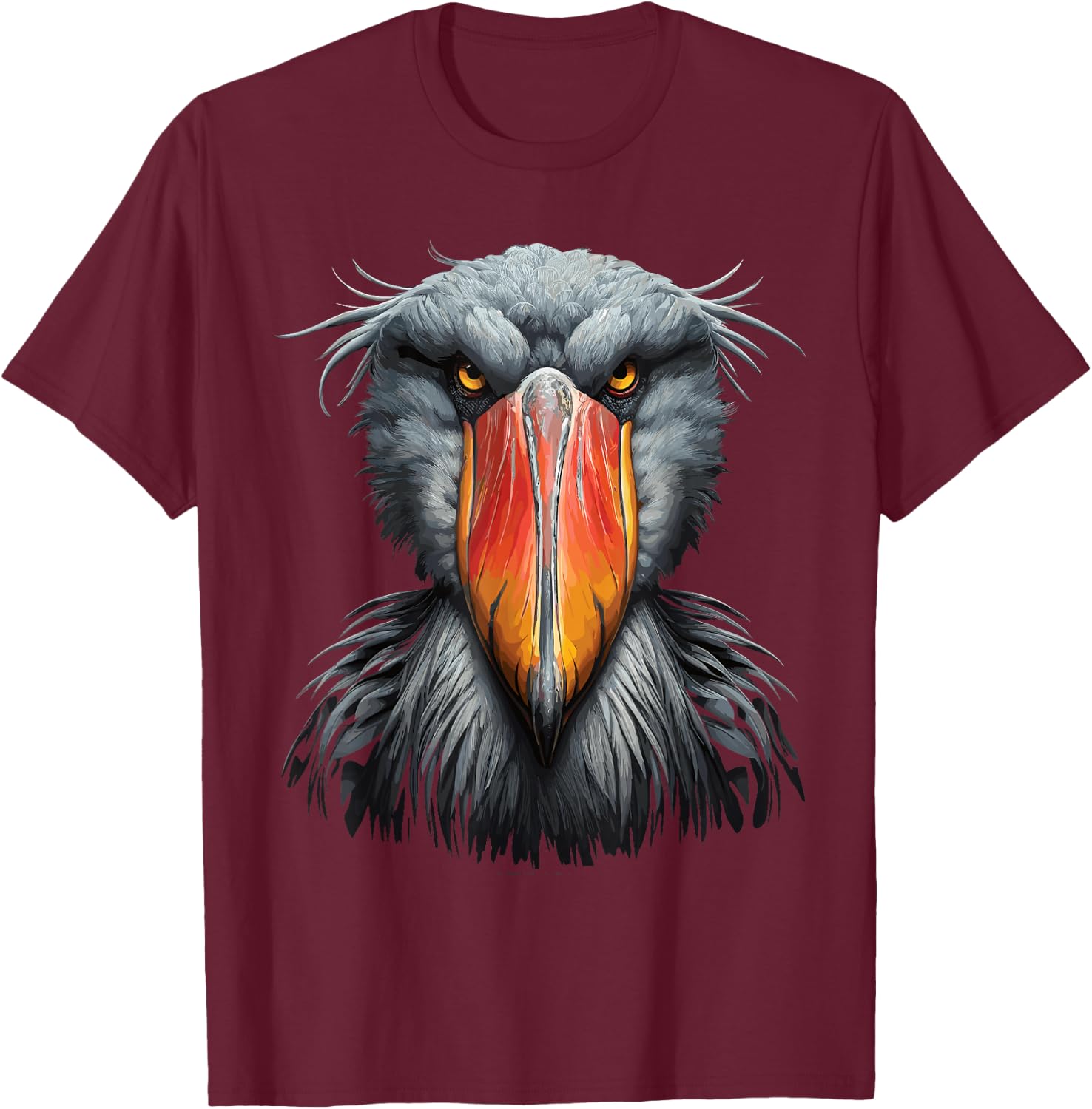 Shoebill Storks T-Shirt - T-Shirt | Maroon