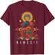 Buddha Namaste Buddhism Vintage Zen Buddhist Yoga T-Shirt - T-Shirt | Maroon