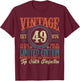 49 Year Old Gifts Vintage 1976 Limited Edition 49th Birthday T-Shirt - T-Shirt | Maroon