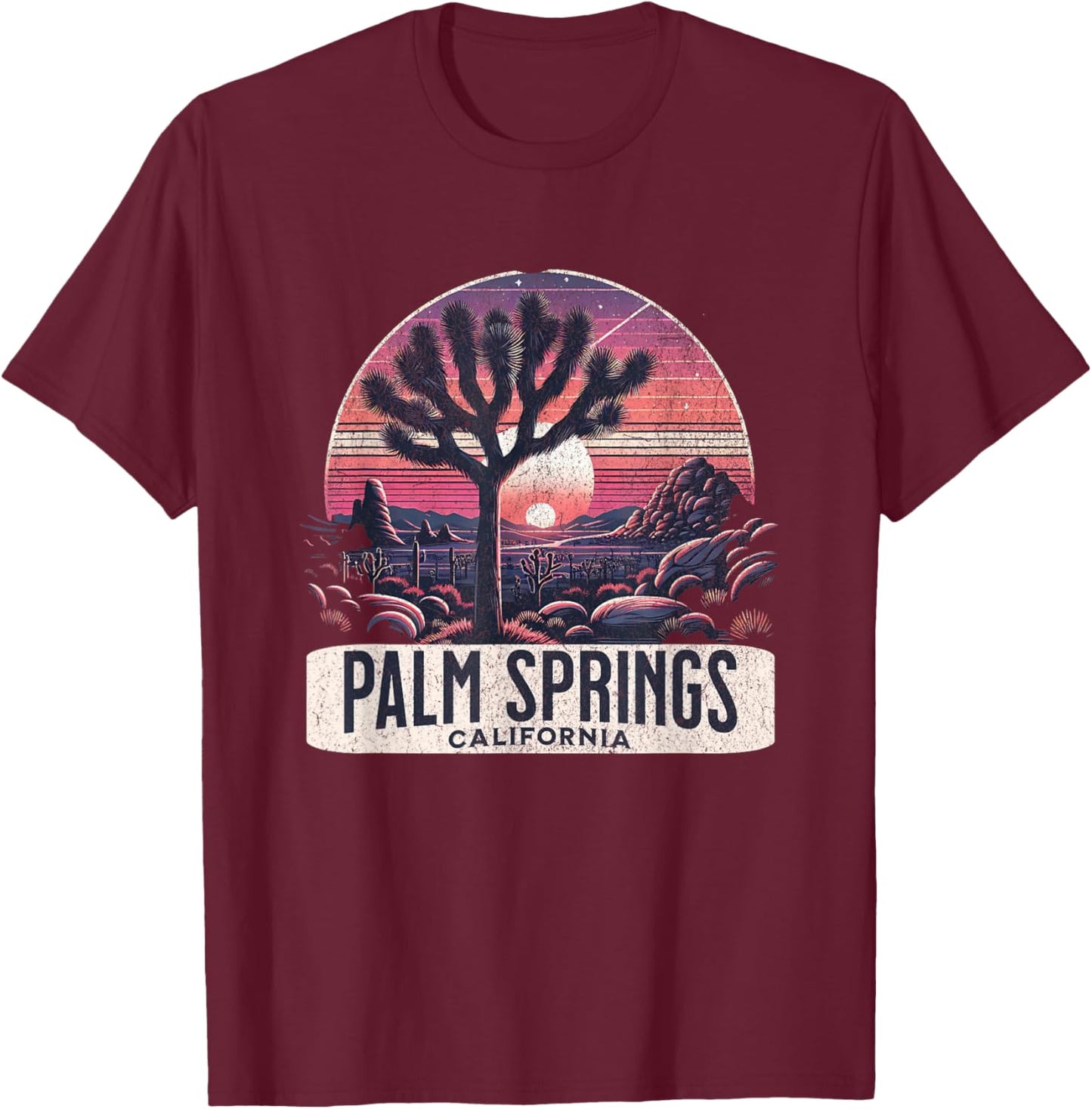 Palm Springs T-Shirt - T-Shirt | Maroon