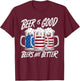 Beer Is Good, But Beers Are Better American Flag 4th of July T-Shirt - T-Shirt | Maroon