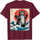Catzilla Cat Japanese Art Funny Cat Gifts Women Kid T-Shirt - T-Shirt | Maroon