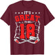 18th Birthday Hockey Lovers It's Great To Be 18 Years Old T-Shirt - T-Shirt | Maroon