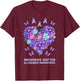 Alzheimer Awareness Purple Flower T-Shirt - T-Shirt | Maroon