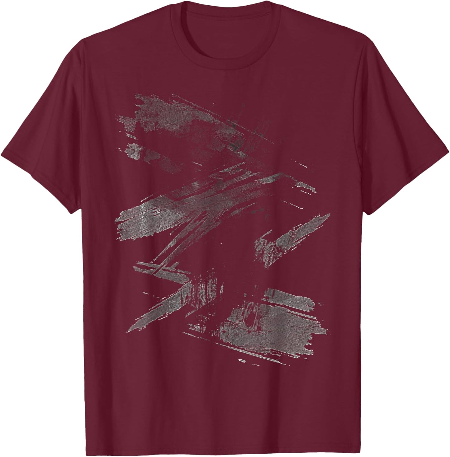 Black Art Design Graphic T-Shirt - T-Shirt | Maroon
