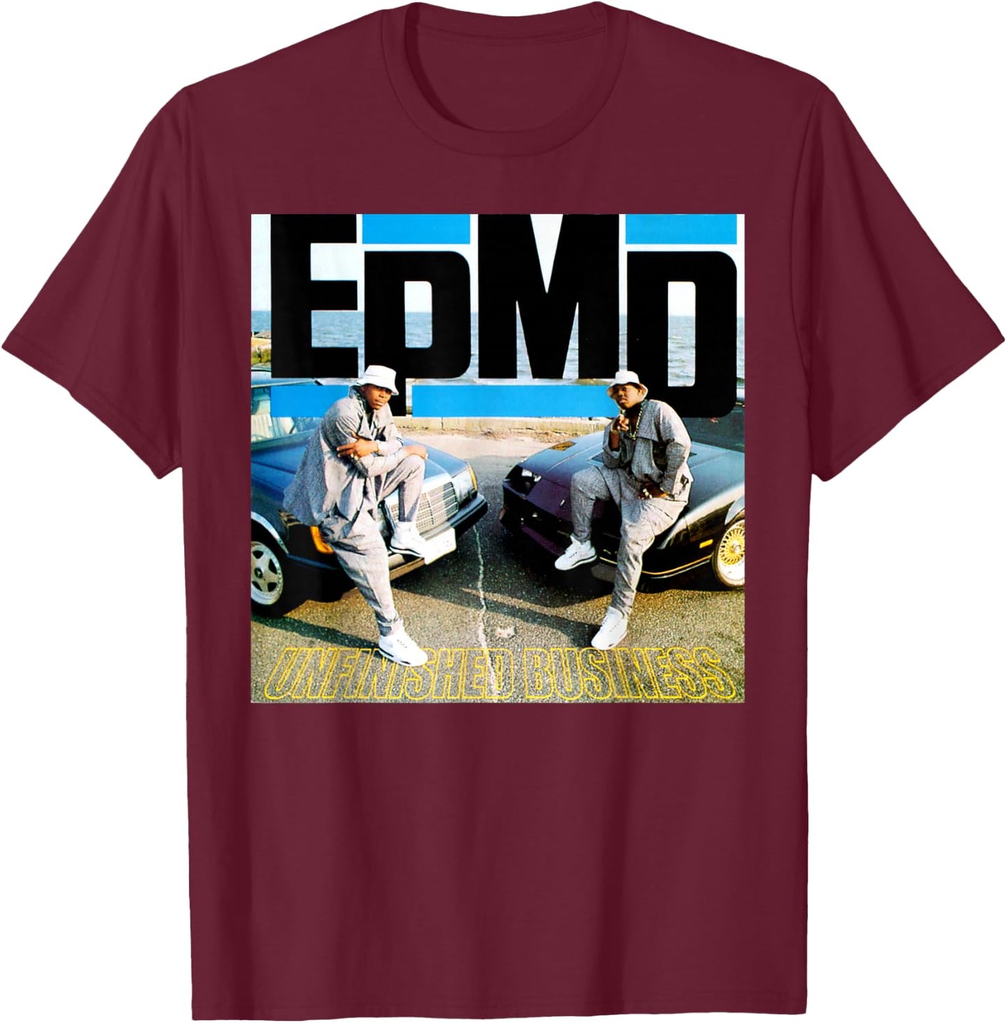 EPMD - Unfinished Business T-Shirt - T-Shirt | Maroon