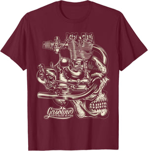 Gasoline Instead Of Blood T-Shirt - T-Shirt | Maroon