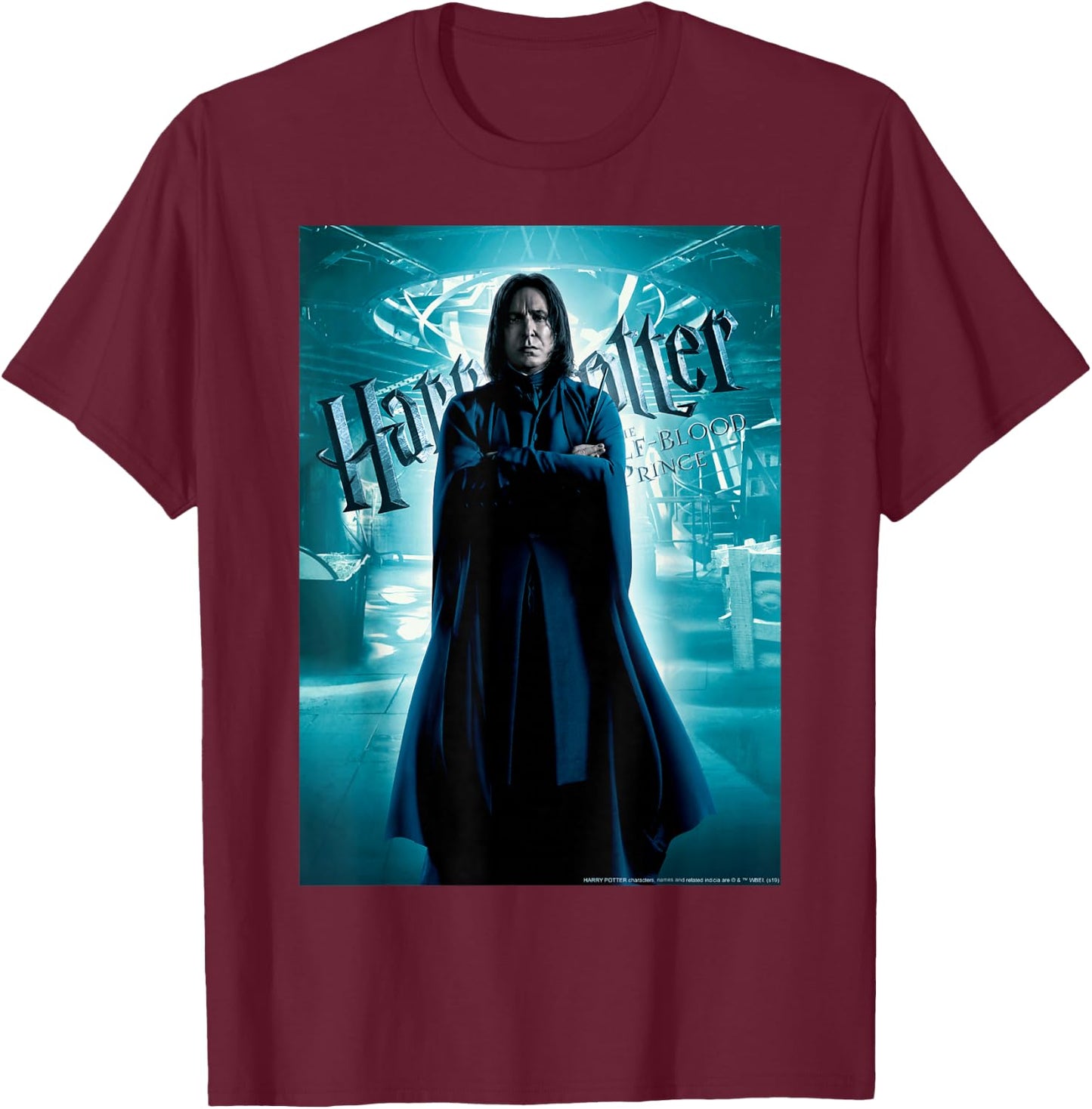 Harry Potter Half-Blood Prince Snape Character Poster T-Shirt - T-Shirt | Maroon