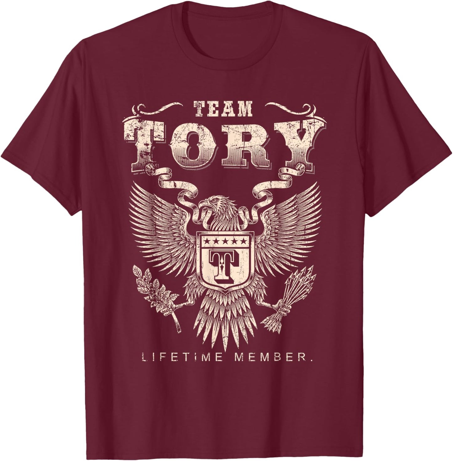 Team Tory Lifetime Member - Tory Name T-Shirt - T-Shirt | Maroon