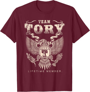 Team Tory Lifetime Member - Tory Name T-Shirt - T-Shirt | Maroon