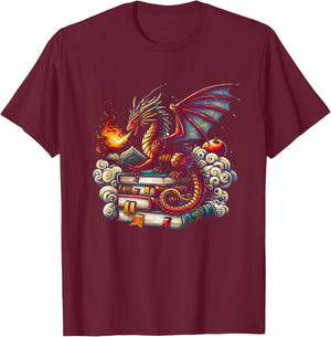 Dragon Chinese Mythical Creature Japanese T-Shirt - T-Shirt | Maroon