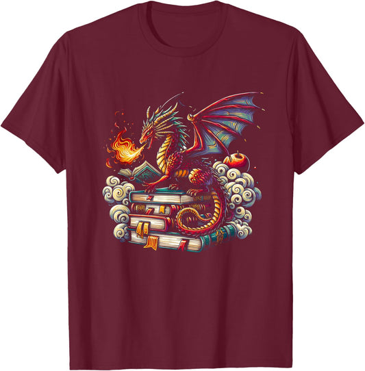 Dragon Chinese Mythical Creature Japanese T-Shirt - T-Shirt | Maroon