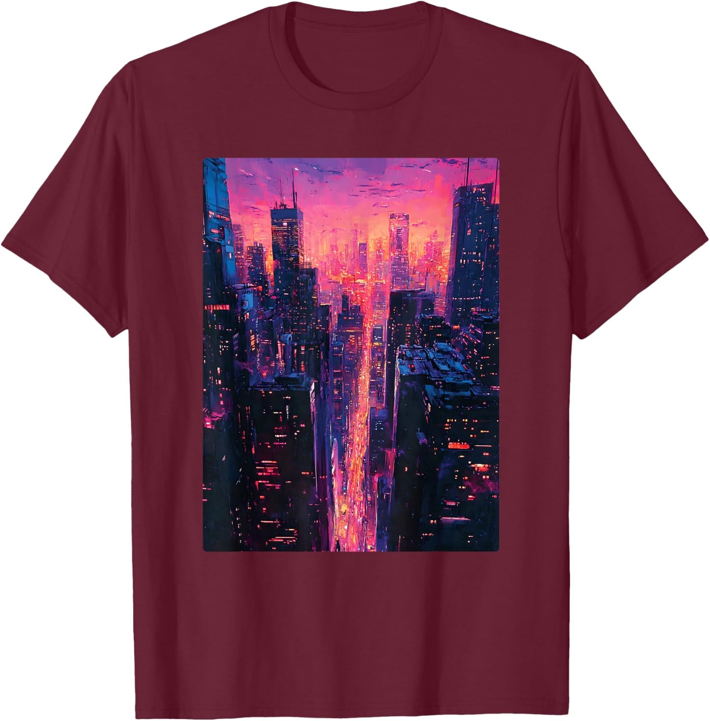 Vaporwave T-Shirt - T-Shirt | Maroon