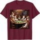 Poker Cat Lover Casino Gambling Cats Playing Poker Cards , Small, Black T-Shirt - T-Shirt | Maroon