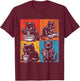 Funny Cat Ramen Boba Gaming And Reading Books Lover. Anime T-Shirt - T-Shirt | Maroon
