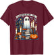 Retro Haunted by My TBR Halloween Book Readers Book Lovers T-Shirt - T-Shirt | Maroon