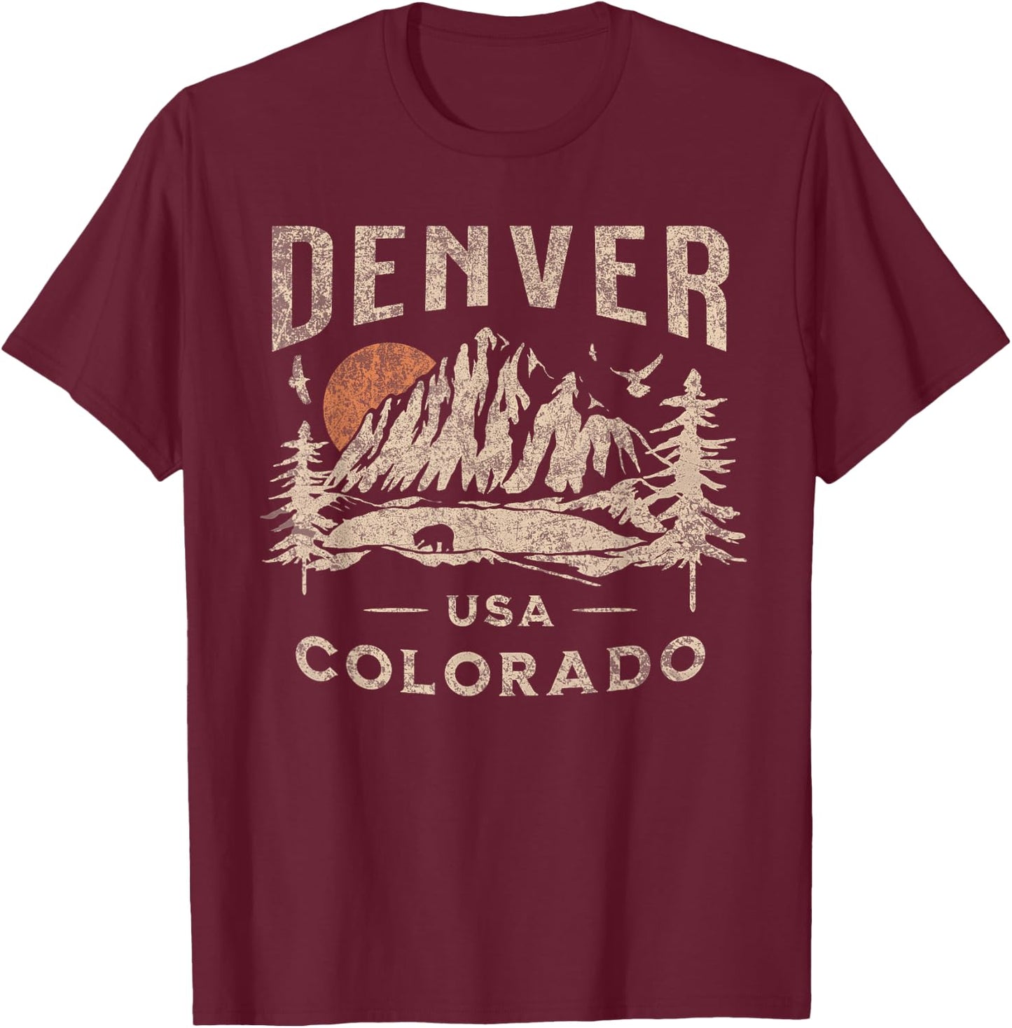 Denver T-Shirt - T-Shirt | Maroon