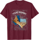 Texas Redfish Texas Flag Fishing Shirt T-Shirt - T-Shirt | Maroon