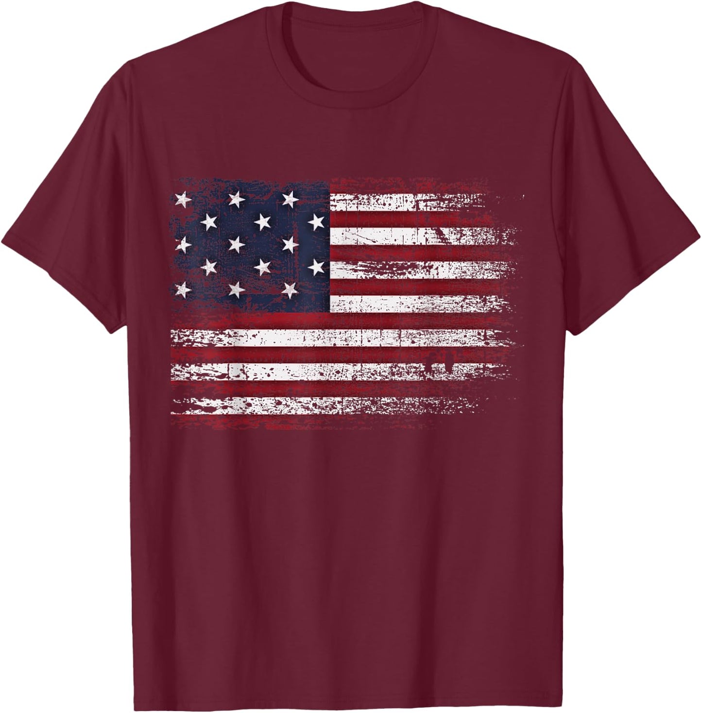 Star Spangled Banner T-Shirt - T-Shirt | Maroon