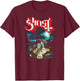 Ghost – Rite Here, Rite Now Title Back and Front T-Shirt - T-Shirt | Maroon