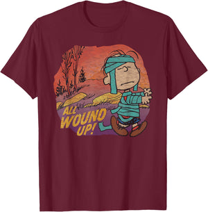 Peanuts Halloween Linus Mummy T-Shirt - T-Shirt | Maroon