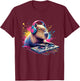 Capybara DJ DJing EDM Funky Dance Club T-Shirt - T-Shirt | Maroon