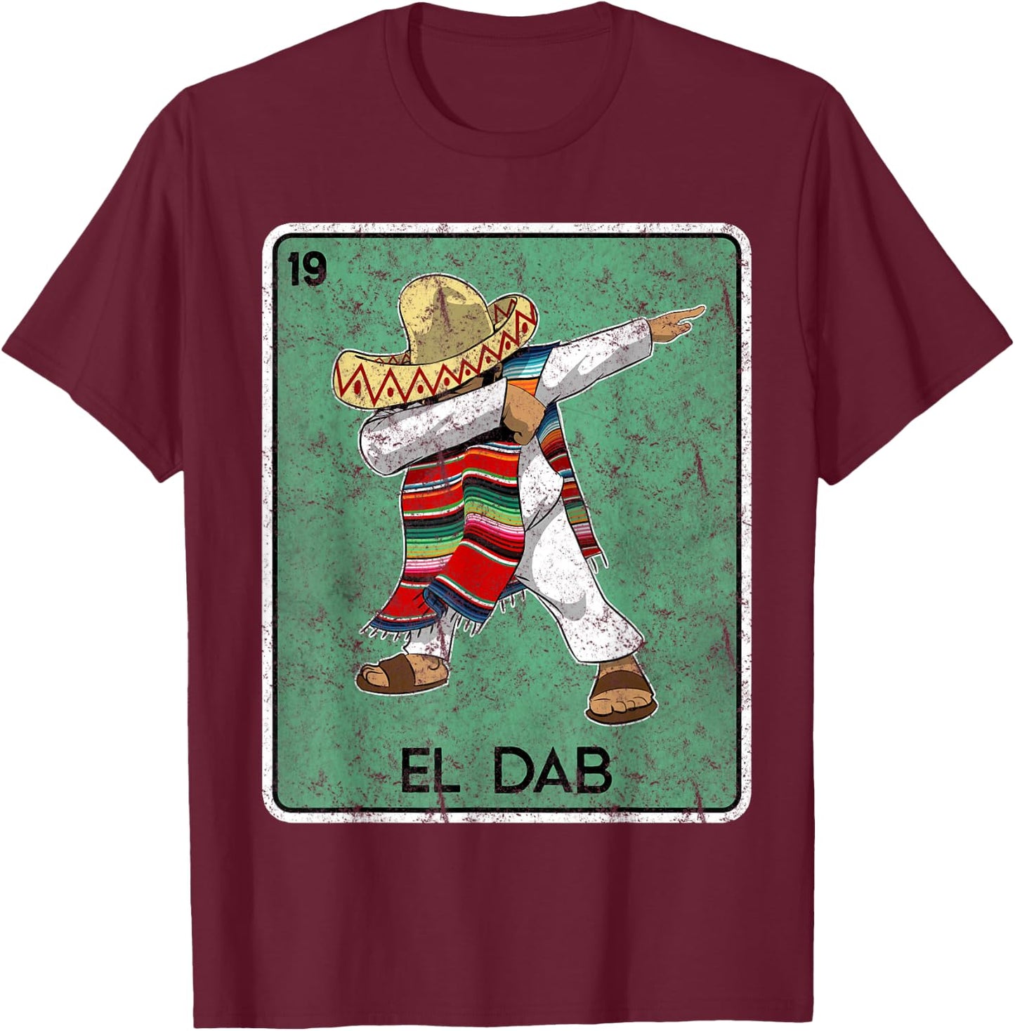 El Dab Card T-Shirt - T-Shirt | Maroon