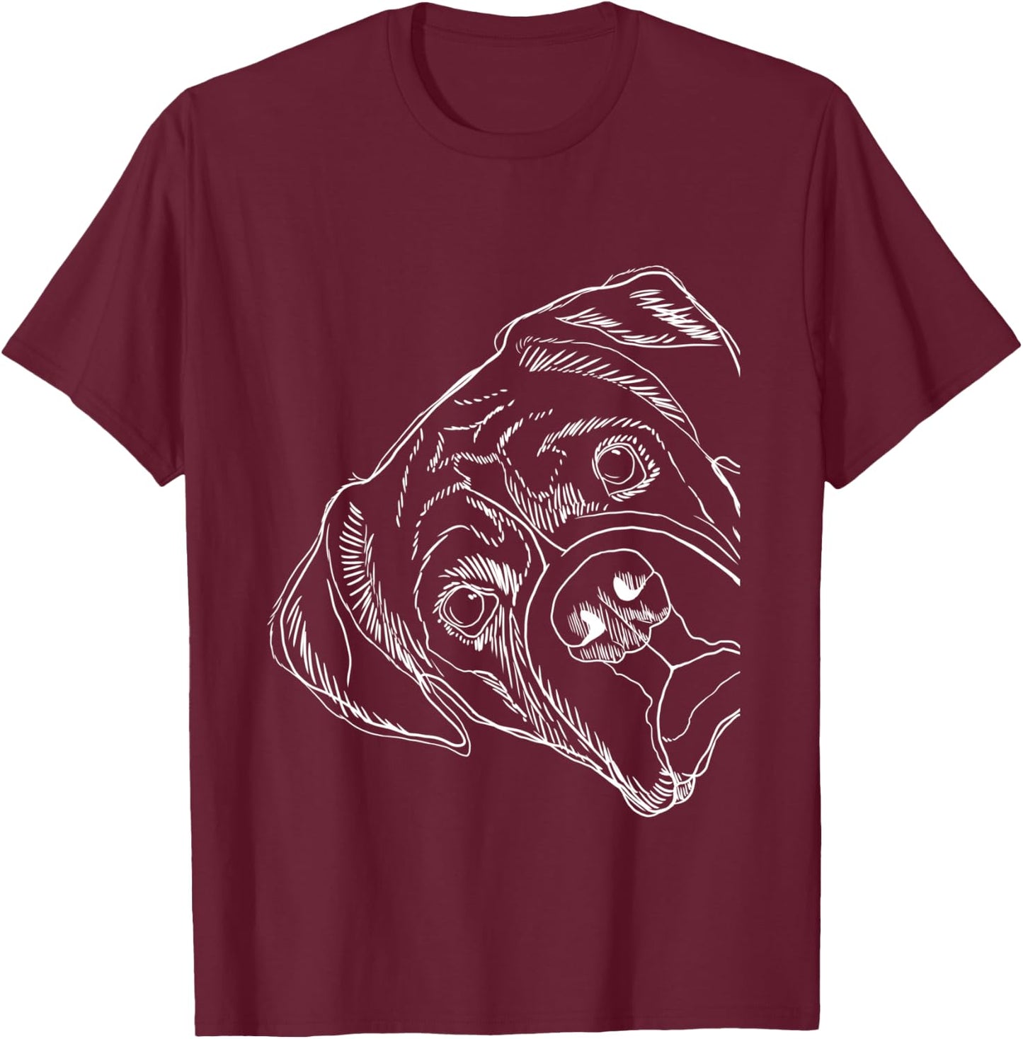 Funny Dog German Boxer T-Shirt - T-Shirt | Maroon