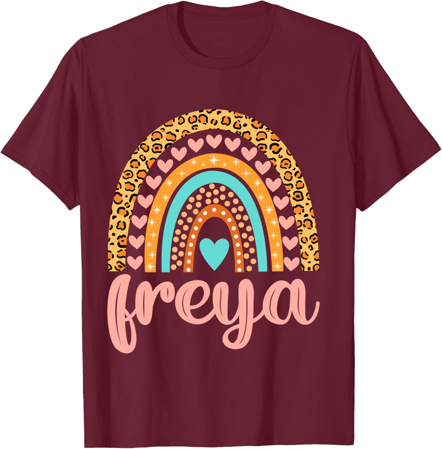 Freya Freya Name Birthday Shirt Gift T-Shirt - T-Shirt | Maroon
