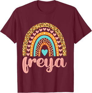 Freya Freya Name Birthday Shirt Gift T-Shirt - T-Shirt | Maroon