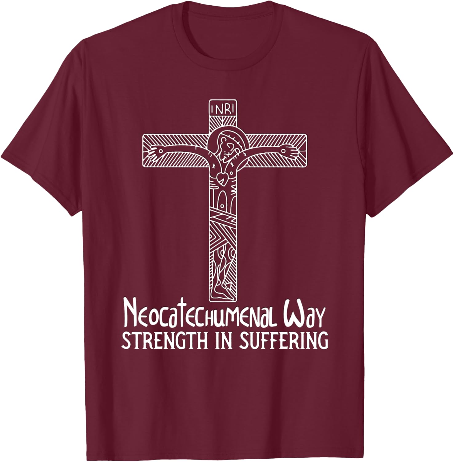 Neocatechumenal Way NCW Modern Catholic T-Shirt - T-Shirt | Maroon