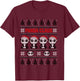 Panda in Santa Hat - Funny Ugly Christmas Panda Claus T-Shirt - T-Shirt | Maroon