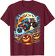 Halloween Monster Truck Jack O Lantern Boy Trick Treat T-Shirt - T-Shirt | Maroon