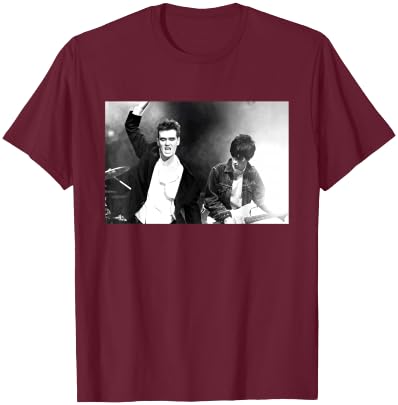 Morrissey & Johnny MARR Live The Smiths by Stephen Wright T-Shirt - T-Shirt | Maroon