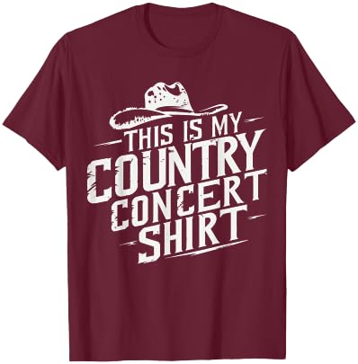 This Is My Country Concert T-Shirt - T-Shirt | Maroon