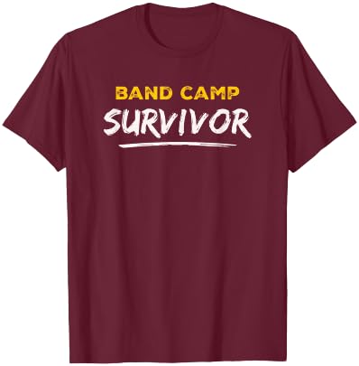 Marching Band Camp Survivor T-Shirt - T-Shirt | Maroon