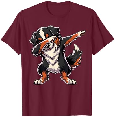 Dabbing Bernese Mountain Dab Dance Dog Lover Gifts T-Shirt - T-Shirt | Maroon