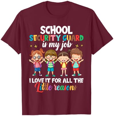 School Security Guard Appreciation Shirt, Back to School T-Shirt - T-Shirt | Maroon