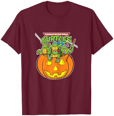 Teenage Mutant Ninja Turtles Group Shot Pumpkin T-Shirt - T-Shirt | Maroon