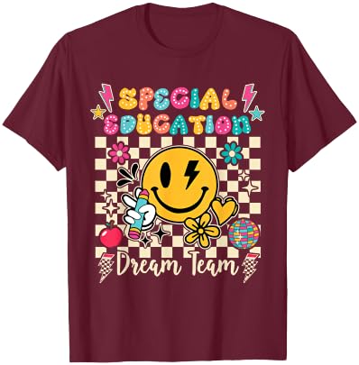 Ese Dream Team Exceptional Education Sped Ed Special Teacher T-Shirt - T-Shirt | Maroon