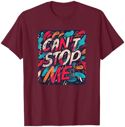 Multicolor can't stop me Costume for Adults and Kids T-Shirt - T-Shirt | Maroon