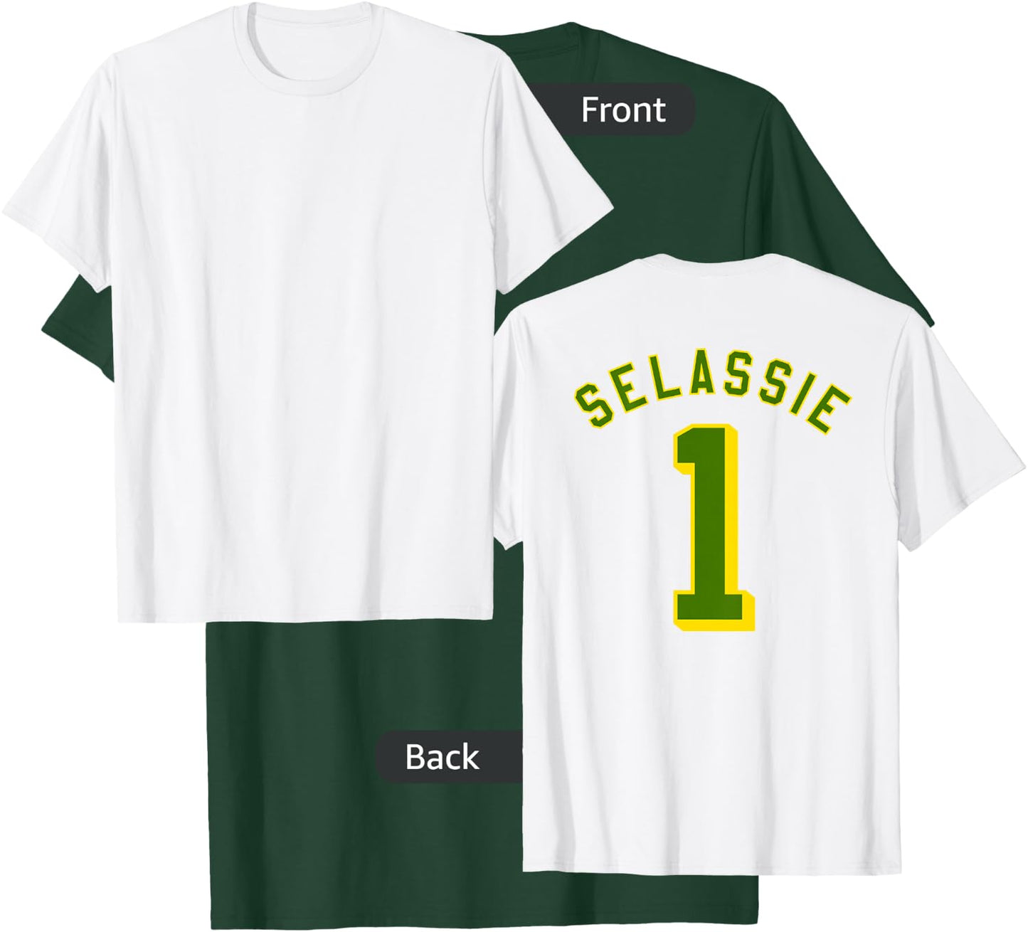 Haile Selassie 1st Jersey Jah Ras Tafari Roots Reggae Rasta T-Shirt - T-Shirt | Forest